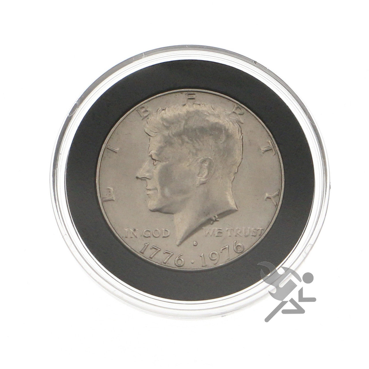Capsule Tube & 20 Ring Fit 30mm Coin Holders for US Half Dollars