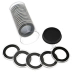 Capsule Tube & 20 33mm Ring Fit Coin Holders for 1/2oz Silver Libertad