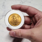 Capsule Tube & 20 Air-Tite 34mm Coin Capsules for 1/2oz Silver Maple Leaf