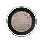 Capsule Tube & 20 Ring Fit 35mm Coin Holders for Three Shillings