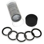 Capsule Tube & 20 Ring Fit 36mm Coin Holders for 1/2oz Silver Lunar