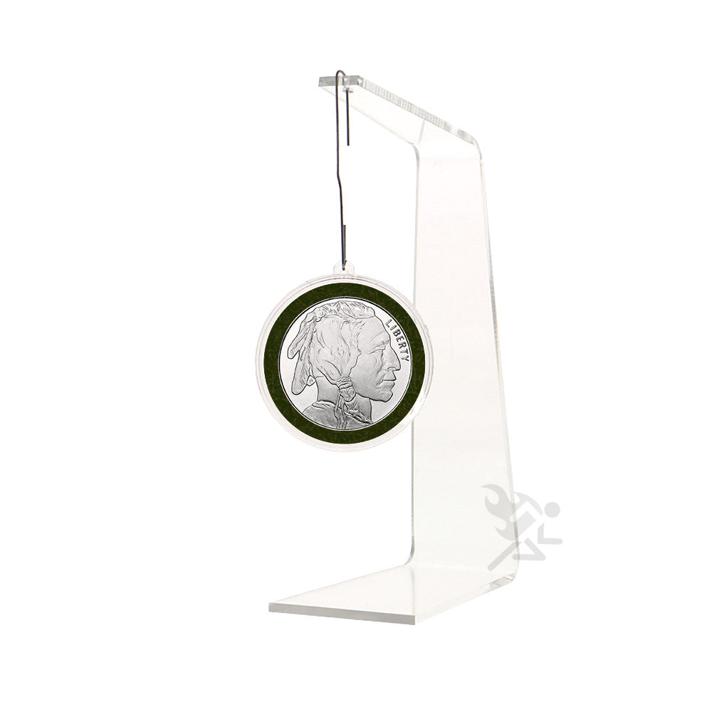 39mm Velour Ring Ornament Loop Coin Holders for 1oz Silver Rounds