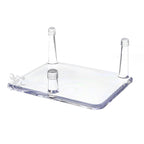 Mineral Geode Fossil Display Stands, 4.25" Acrylic Three-Peg Holders