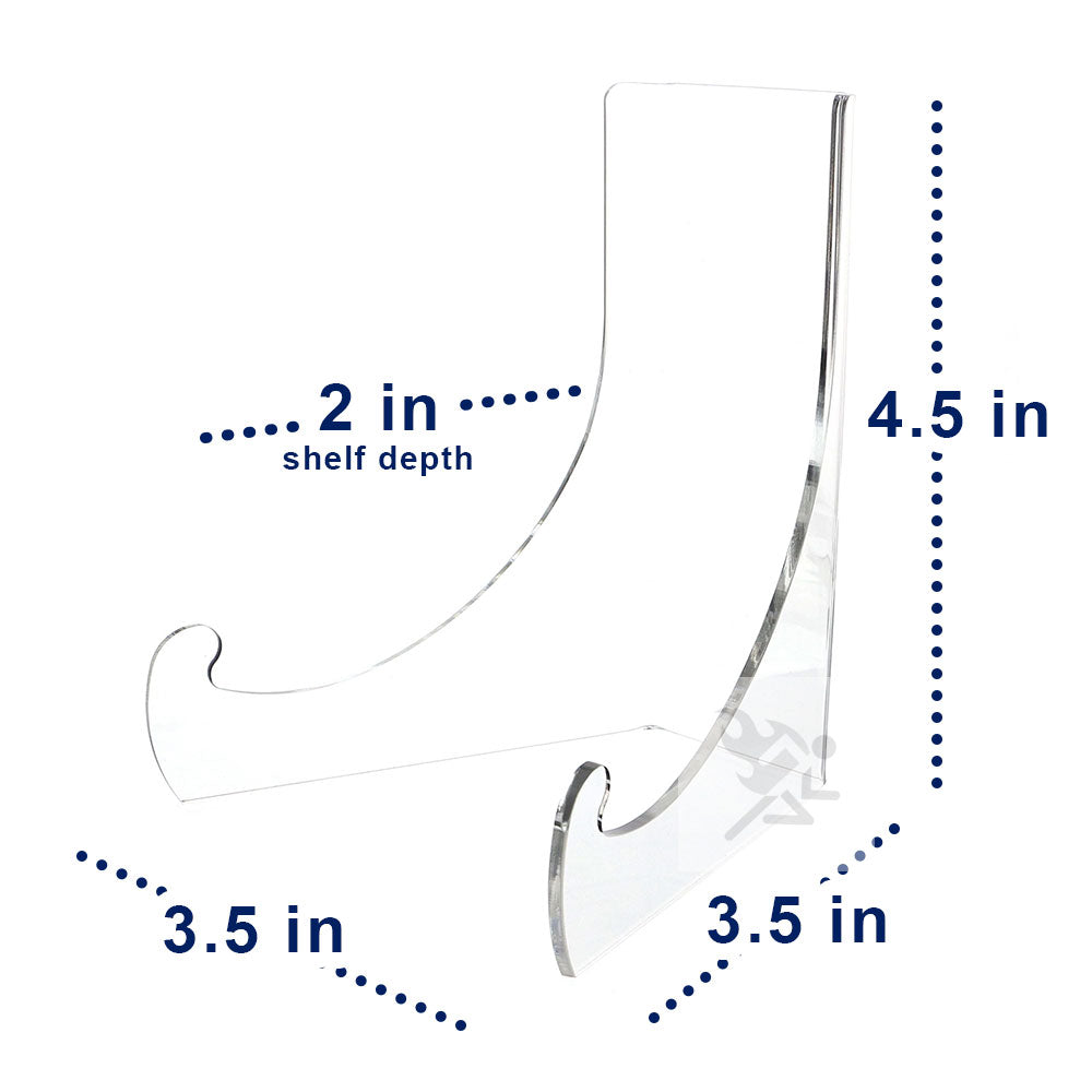 4.5" Clear Acrylic Shallow Bowl Display Stand for 5" - 7" Bowls