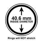 Air-Tite 40.6mm Velour Ring Coin Holders for 1oz Silver Eagles