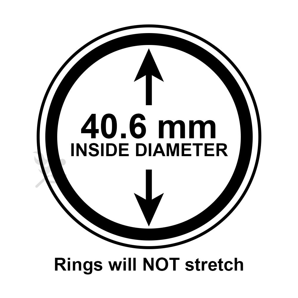 Air-Tite 40.6mm Loop Coin Holders for 1oz Silver Eagles
