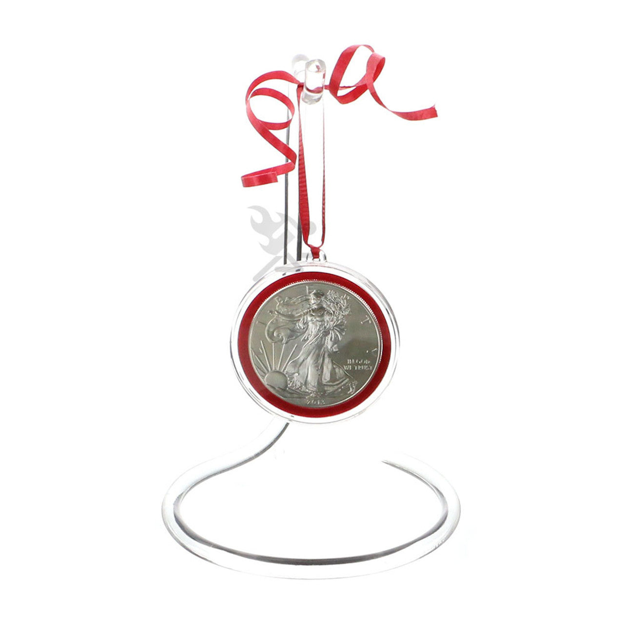 40.6mm Velour Ring Ornament Loop Coin Holders for 1oz Silver Eagles