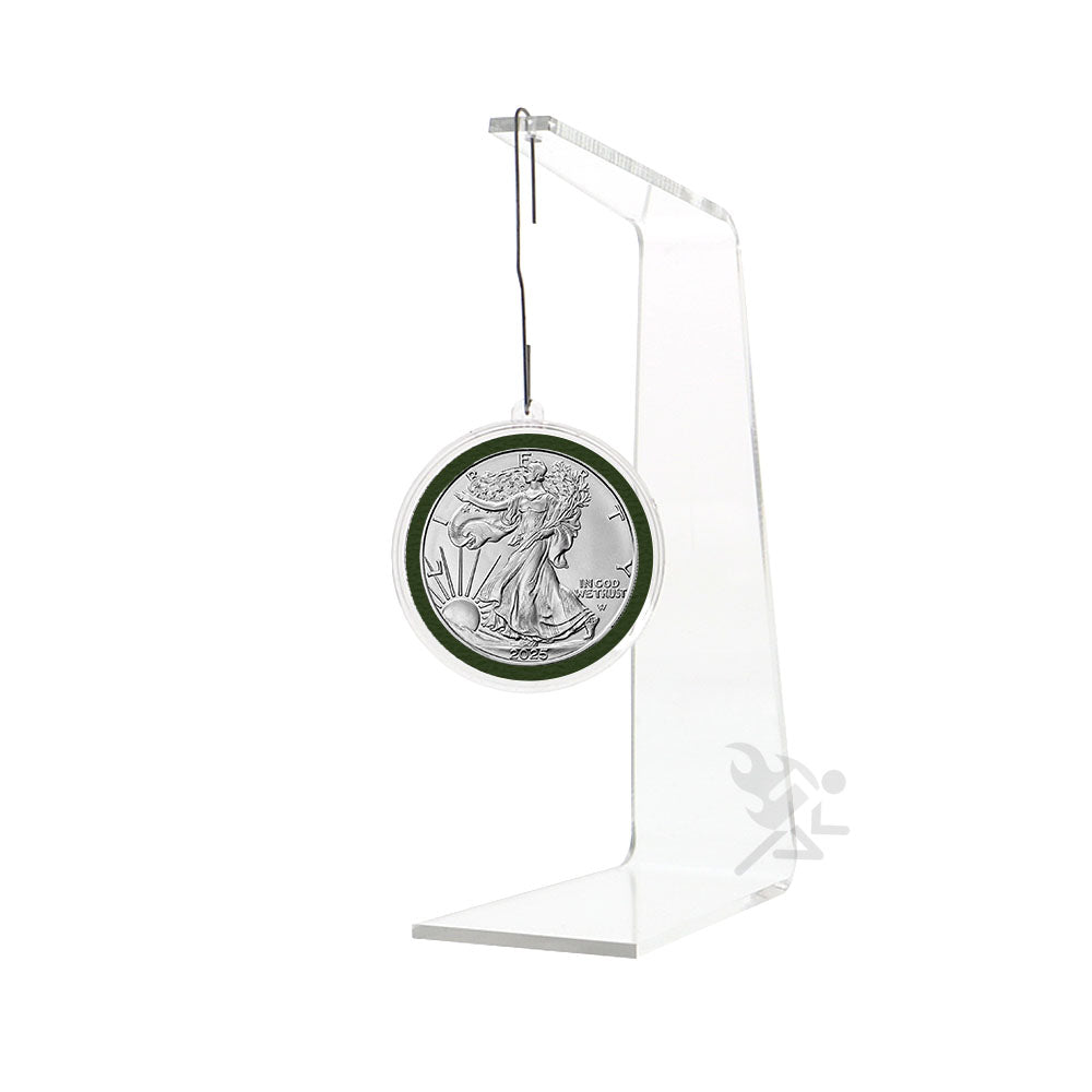 40.6mm Velour Ring Ornament Loop Coin Holders for 1oz Silver Eagles