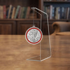 40.6mm Velour Ring Ornament Loop Coin Holders for 1oz Silver Eagles