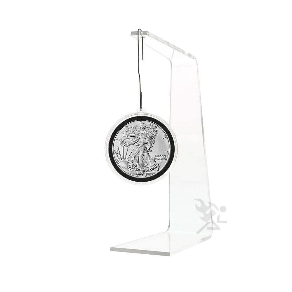 40mm Ring Fit Ornament Loop Coin Holders for 1oz Silver Eagles