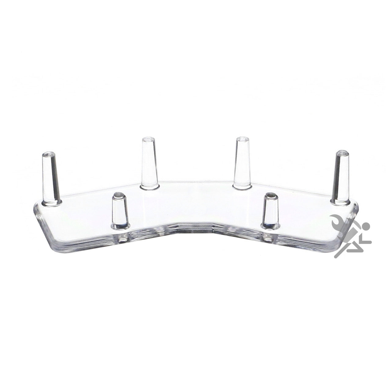 4.5" Paired 3 Peg Display Stand for Geodes, Fossils, Minerals