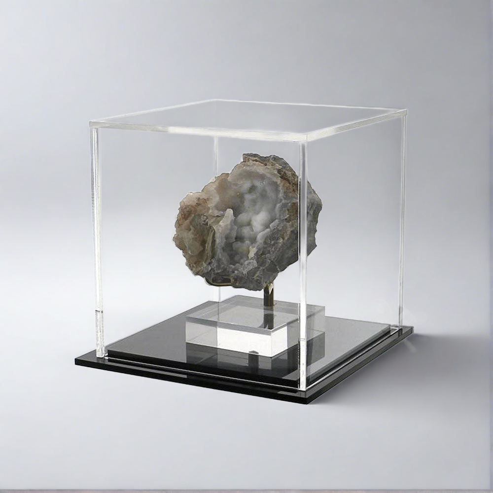 Acrylic Display Case 4" x 4" x 4" Dustproof Showcase
