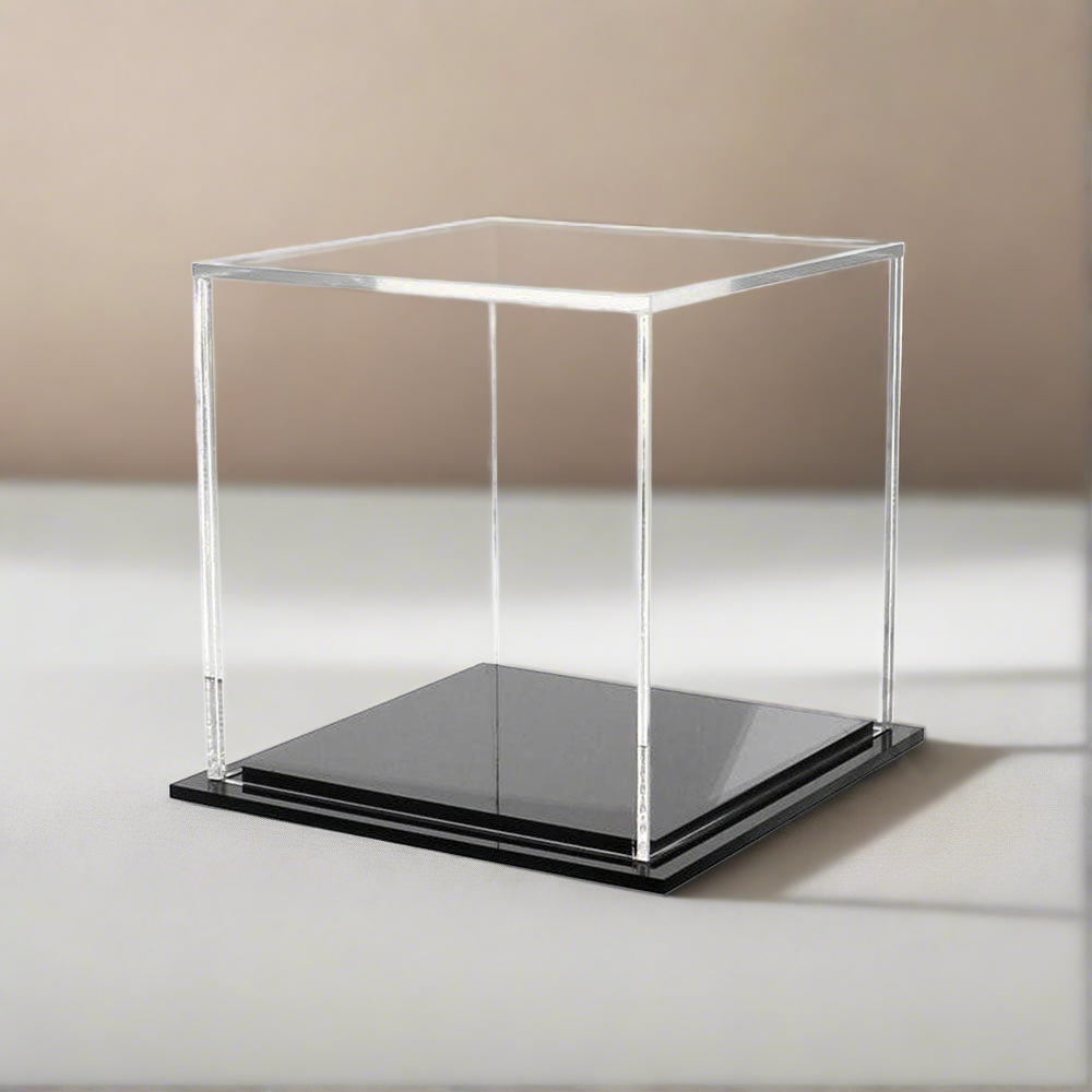 Acrylic Display Case 4" x 4" x 4" Dustproof Showcase