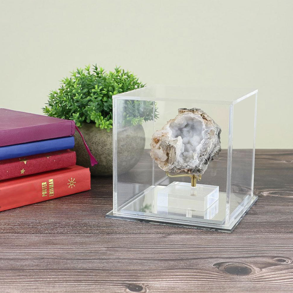 Acrylic Display Case 4" x 4" x 4" Dustproof Showcase