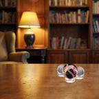 5/8" x 1/4" Acrylic Beveled Ring Marble Sphere Stands