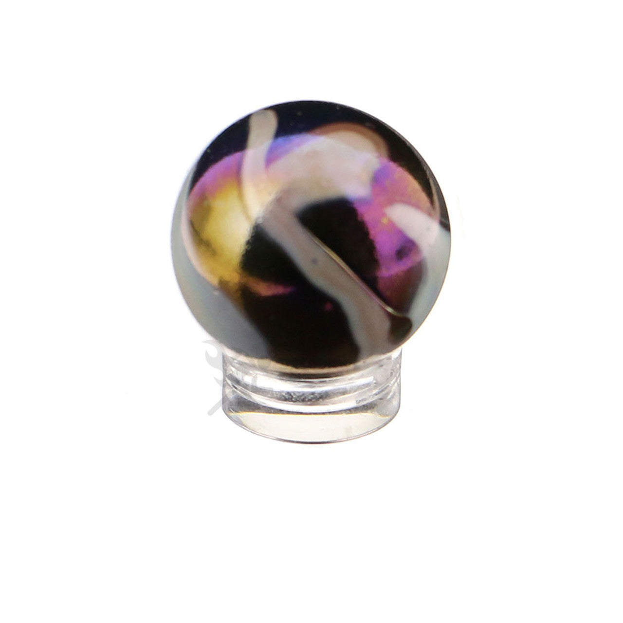 5/8" x 1/4" Acrylic Beveled Ring Marble Sphere Stands