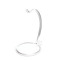 Ornament Display Stand Hanger Clear Acrylic, 5-1/2" High