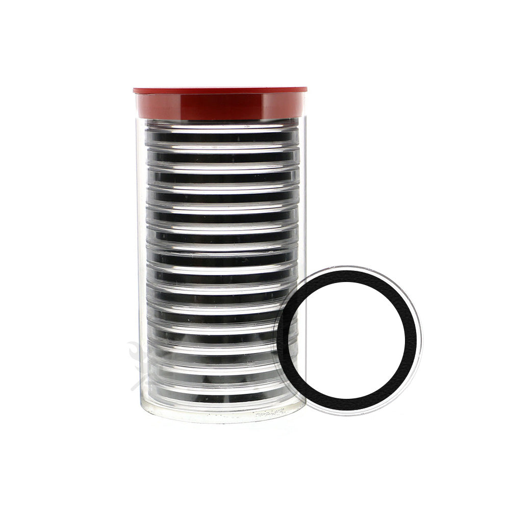 Capsule Tube & 15 Ring Fit 54mm Coin Capsules