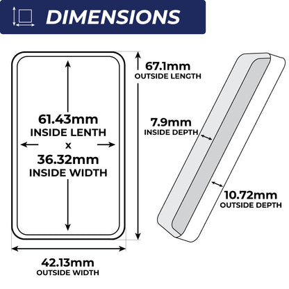 5oz Silver Bar Direct Fit Holders