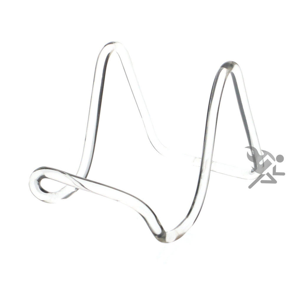 Clear Acrylic Plate Display Stand, 5" Rod Easels