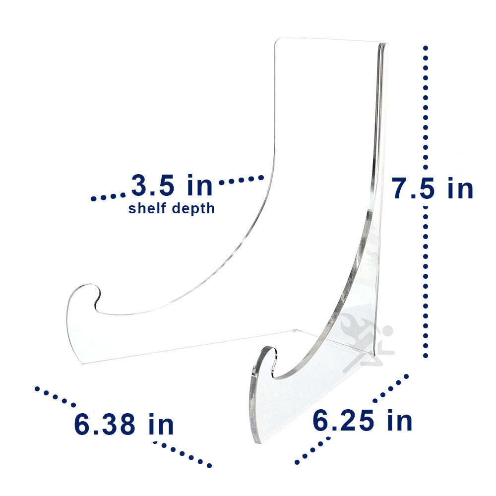 7.5" Clear Acrylic Shallow Bowl Display Stand for 9" - 11" Bowls