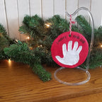 Ornament Display Stand Hanger Clear Acrylic, 8" High