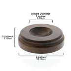 OnFireGuy Rotating Walnut Dimple Display Stand for 6" to 8" Spheres