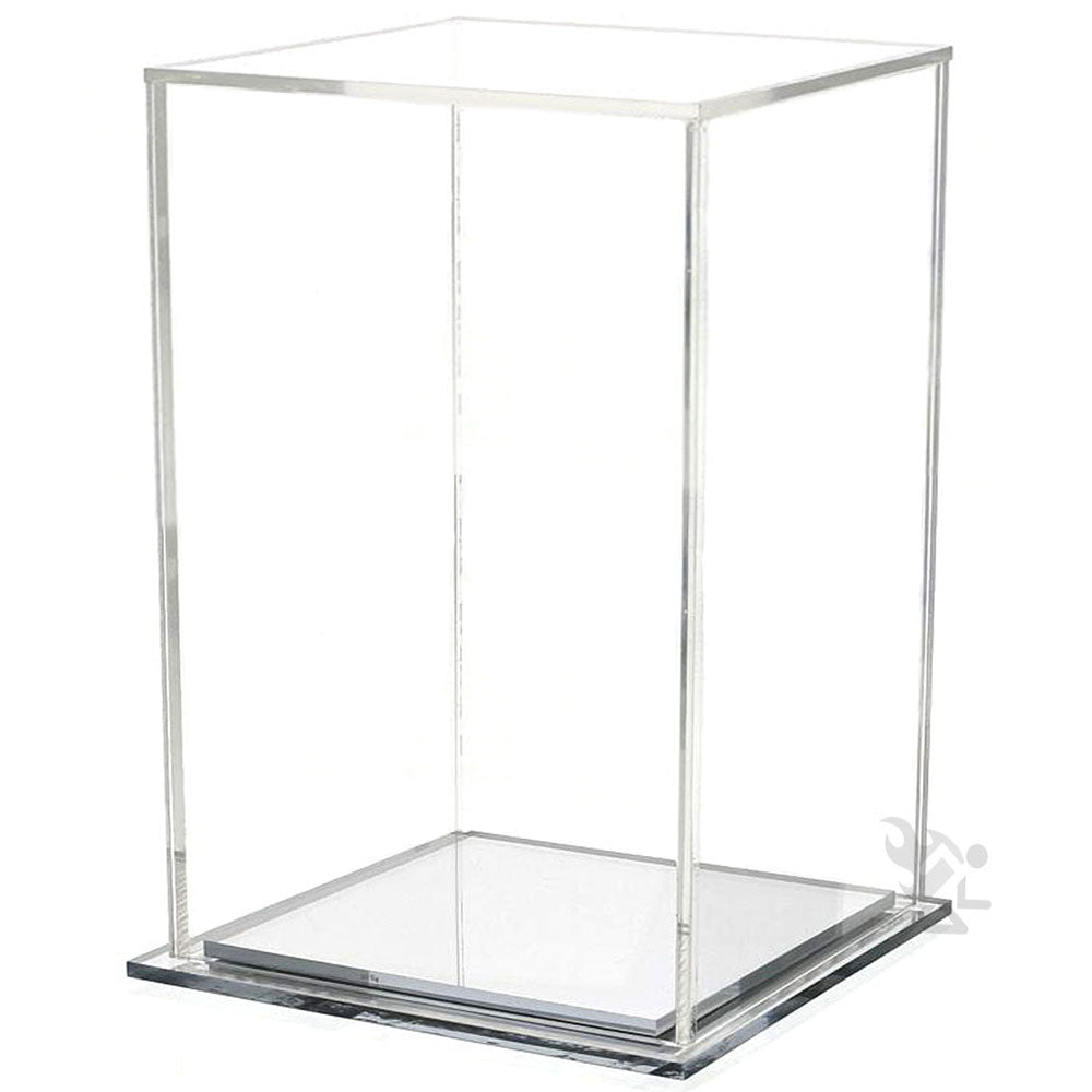 8.8L Acrylic Display Case With 3-Step Plastic Base - Dustproof UV Protection For Figures/Cars