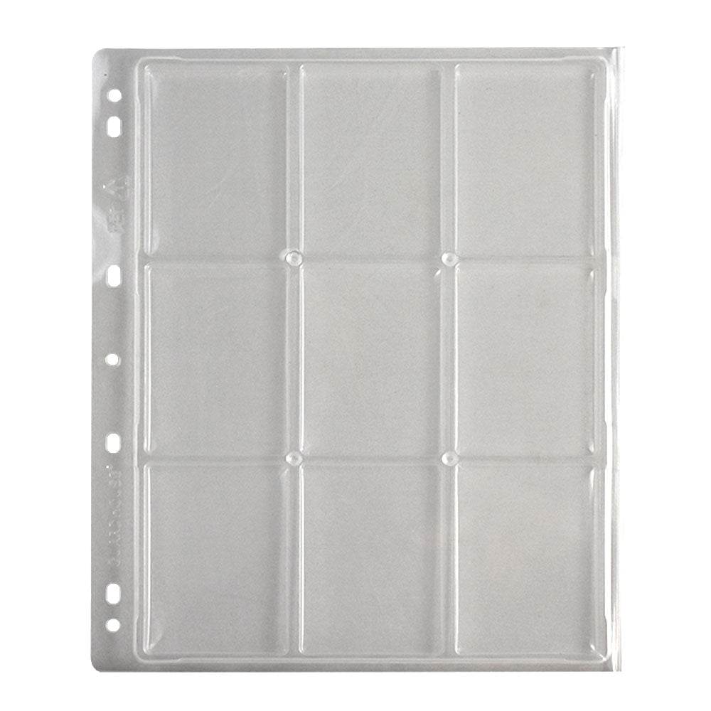 Certified Coin Slab Album Pages 9 Slabs per Page (2 Pages per Pack)