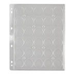 Coin Capsule Album Pages 30 MED - Model "T" Capsules per Page (2 Pages per Pack)