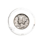 Capsule Tube & 20 Direct Fit 18mm Coin Holders for US Dimes