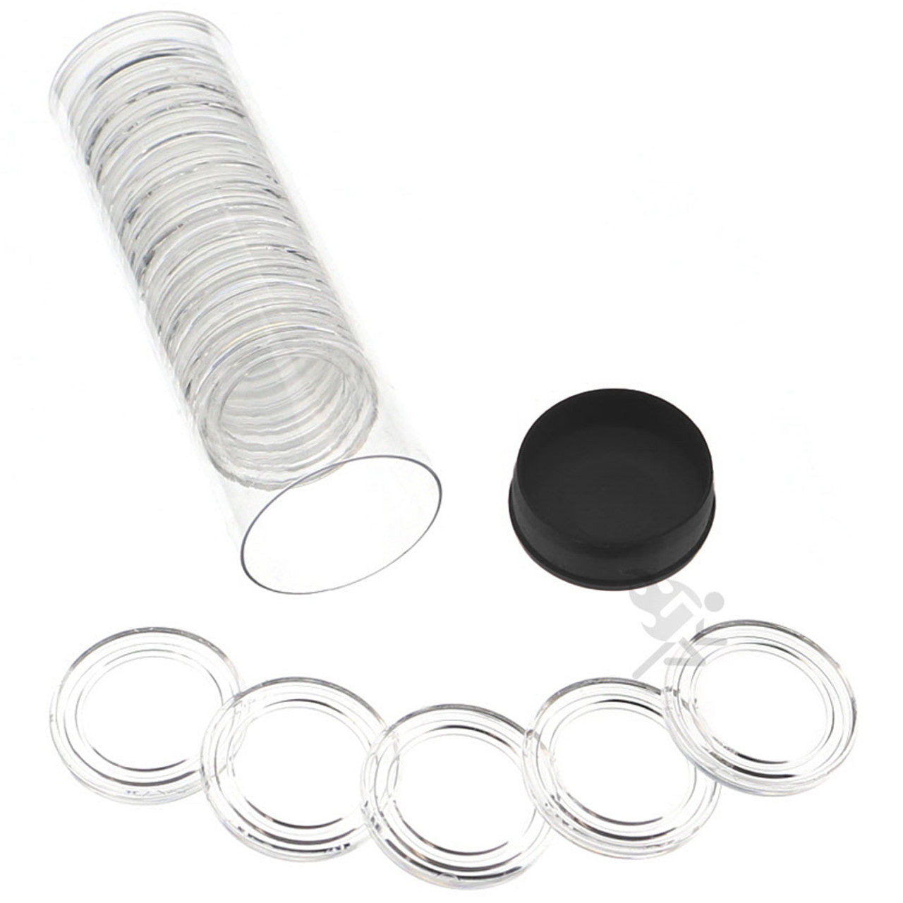 Capsule Tube & 20 Direct Fit 21.2mm Coin Holders for US Nickels – OnFireGuy