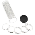 Capsule Tube & 20 Direct Fit 34mm Coin Holders for 1/2oz Silver Maple Leaf