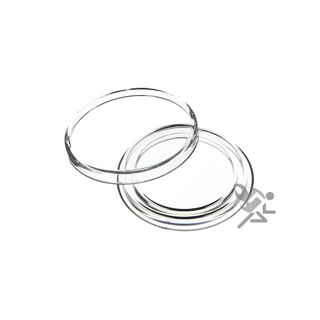 Capsule Tube & 20 Direct Fit 34mm Coin Holders for 1/2oz Silver Maple Leaf