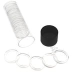 Capsule Tube & 20 A24 Direct Fit Coin Holders for 24.3mm US Quarters