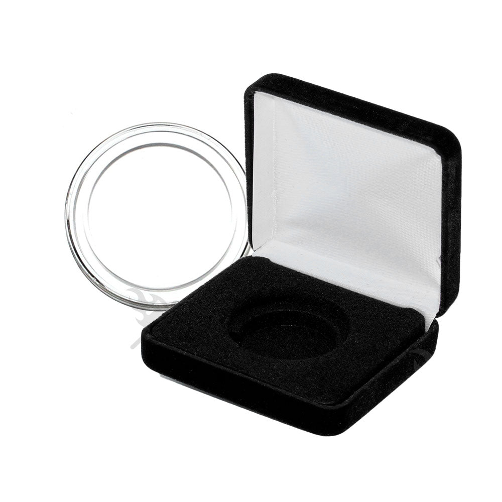 Coin Display Box & H32 Direct Fit Coin Holder for 32.7mm 1oz Gold Eagle