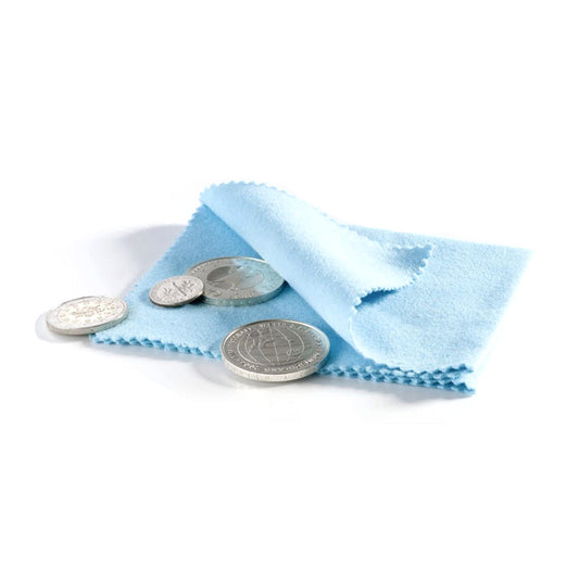Blue Coin Polishing Cloth for Silver, Gold, & Other Metals