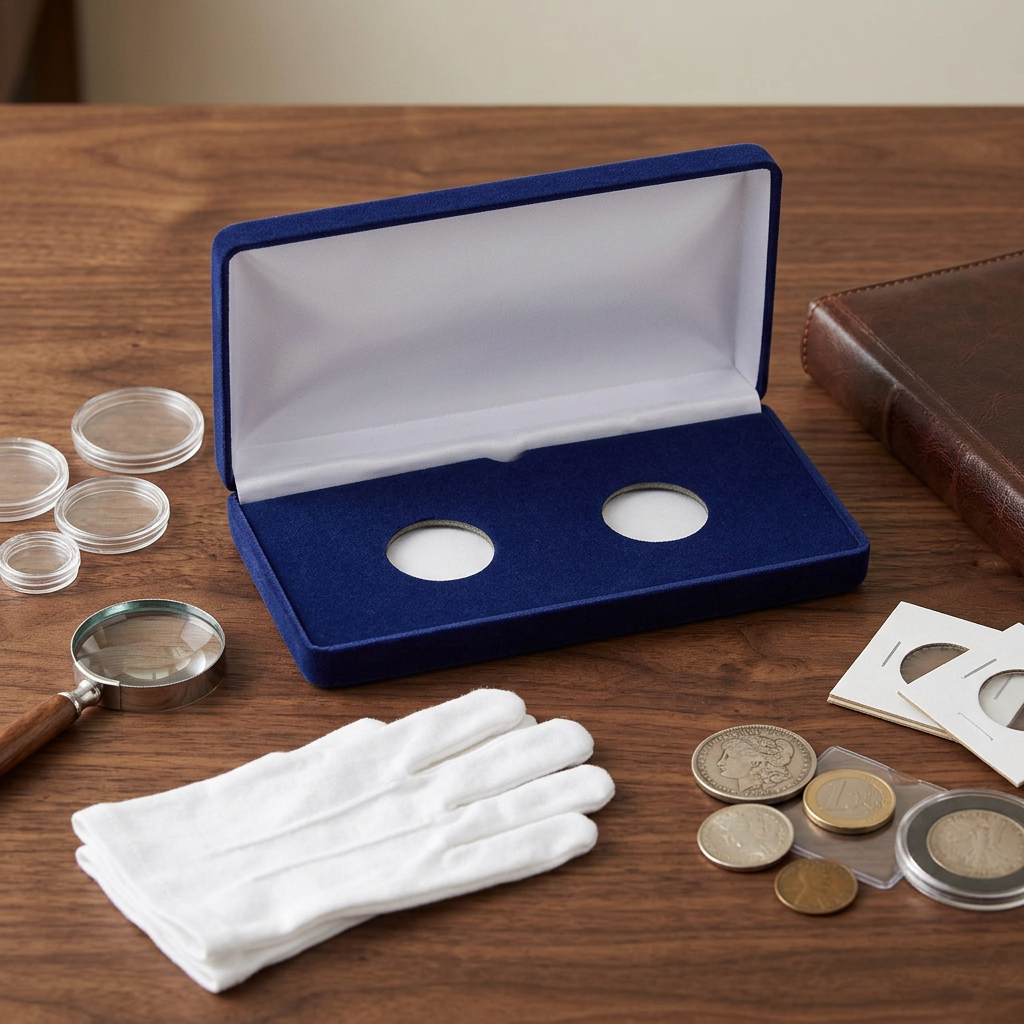 Double Coin Display Box for Air-Tite SML - Model "A" Coin Holders