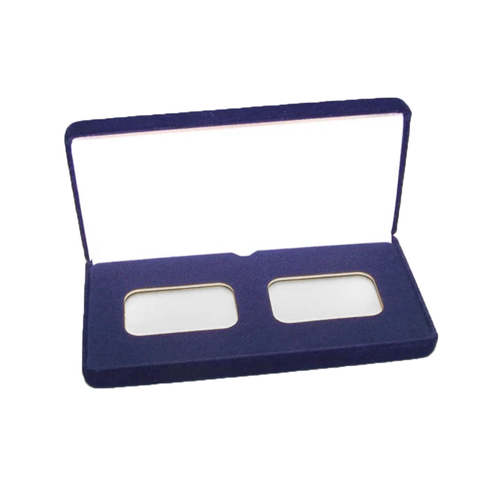 Double Horizontal Bar Display Box for Air-Tite 1oz Silver Bar Holders