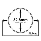 Coin Holder Tube & 15 OnFireGuy 32mm Direct Fit Coin Capsules for 1oz American Gold Eagle