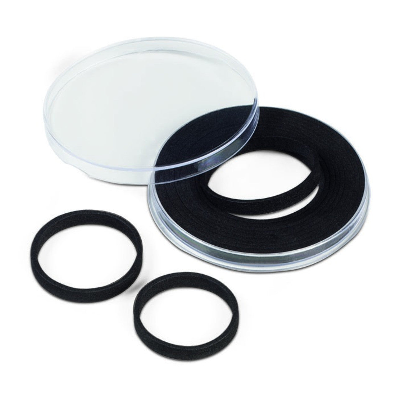 Caps XL 29mm - 76mm Black Ring Coin Capsules, 2 Pack – OnFireGuy