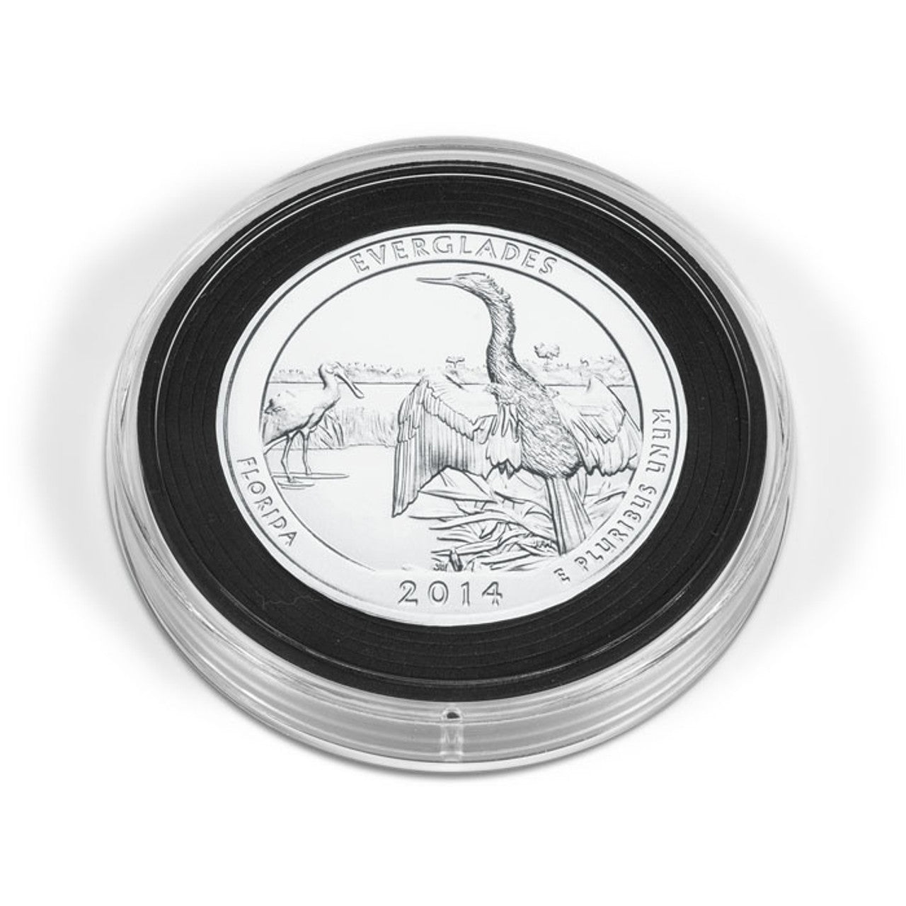 Caps XL 53mm - 101mm Black Ring Coin Capsule