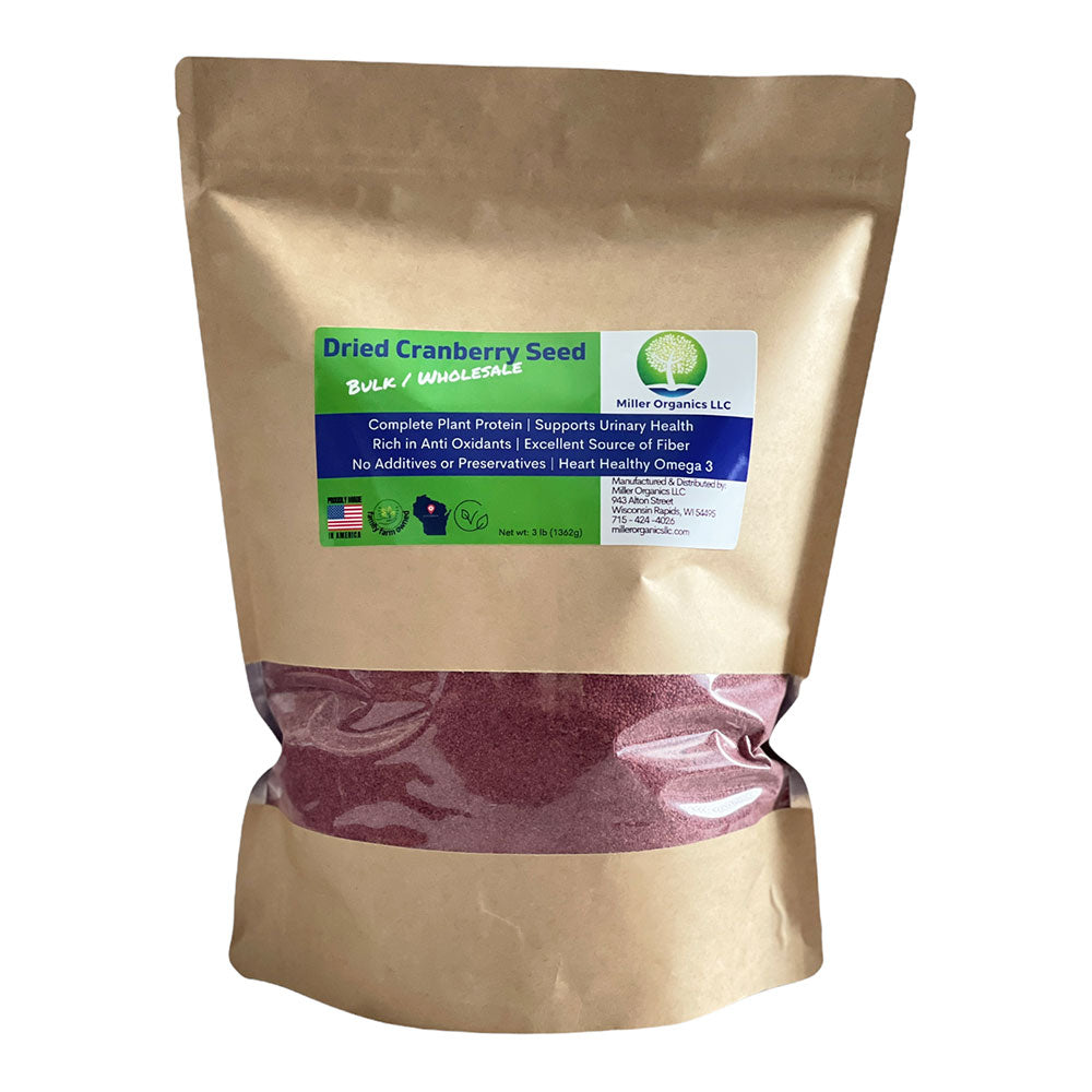Edible Cranberry Seeds | High in Fiber, Heart Healthy Omega 3, Urinary Support Cranberry Supplement