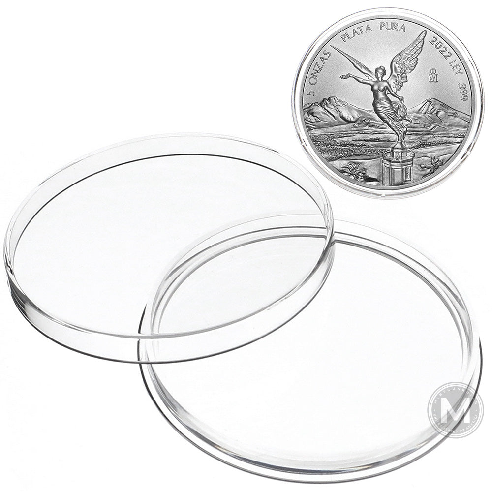 Direct Fit 65mm Coin Holders for 5oz Silver Libertad