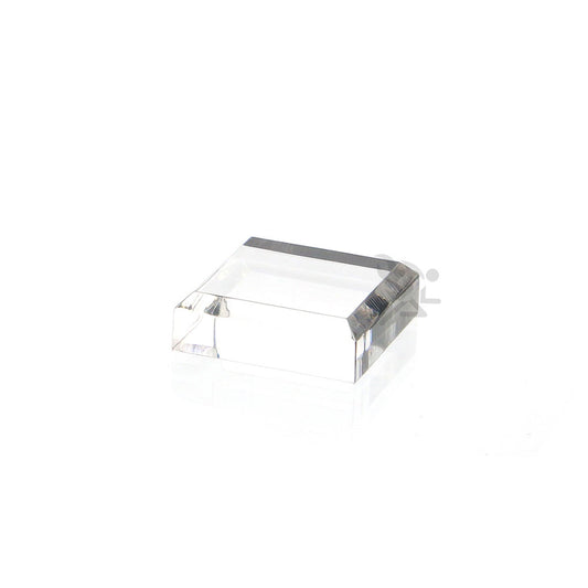 Acrylic Display Stand Block with Beveled Edge, 1/2" H x 1-1/2" Square