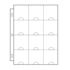 Edgar Marcus 12 Pocket Coin Binder Pages, 10 Pages