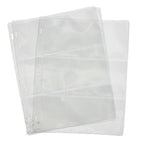 Edgar Marcus 3 Pocket Binder Pages for Large Currency, 10 Pages
