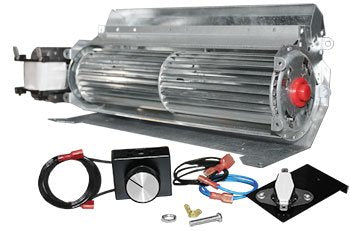 Fireplace Blower Fan Kit with Speed Control Knob Temperature Controlled 165 CFM
