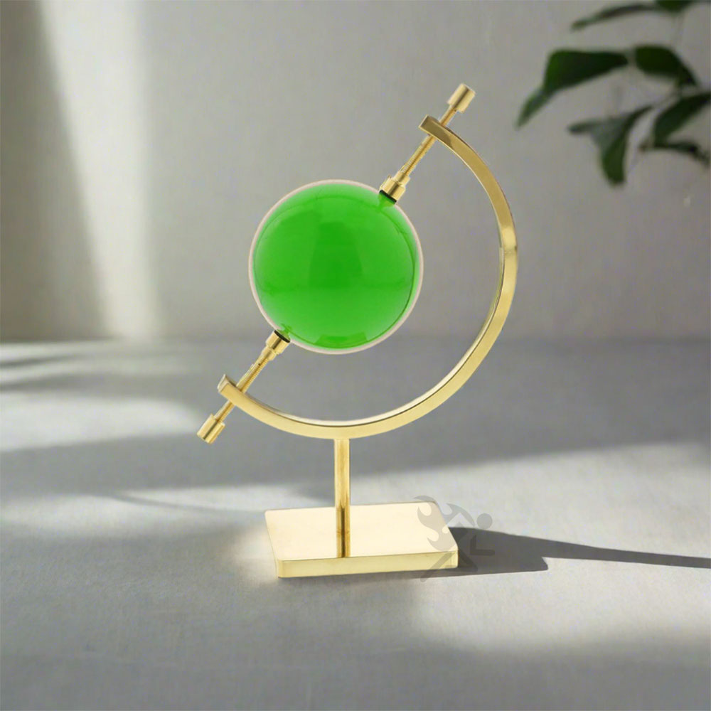 Gold Toned Sphere Holder Caliper Display Stand