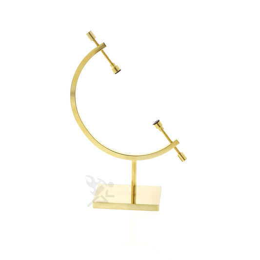 Gold Toned Sphere Holder Caliper Display Stand